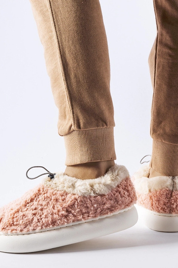 Rožinės šiltos šlepetės su... 2