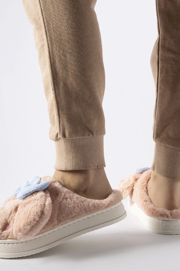 Rožinės šiltos šlepetės su... 2