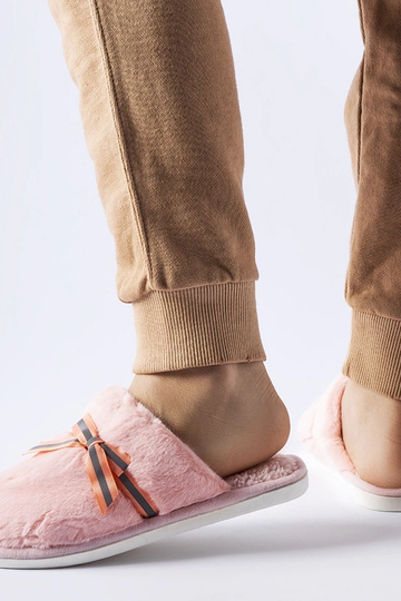 Rožinės šiltos šlepetės su... 2