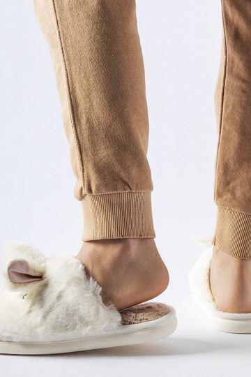 Baltos šiltos šlepetės su... 2