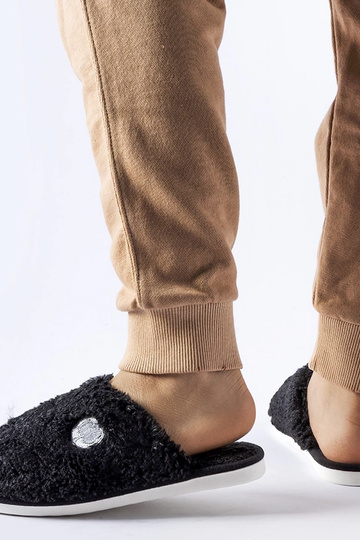 Juodos šiltos šlepetės su... 2