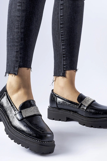 Fecteau juodos lakinės odos...