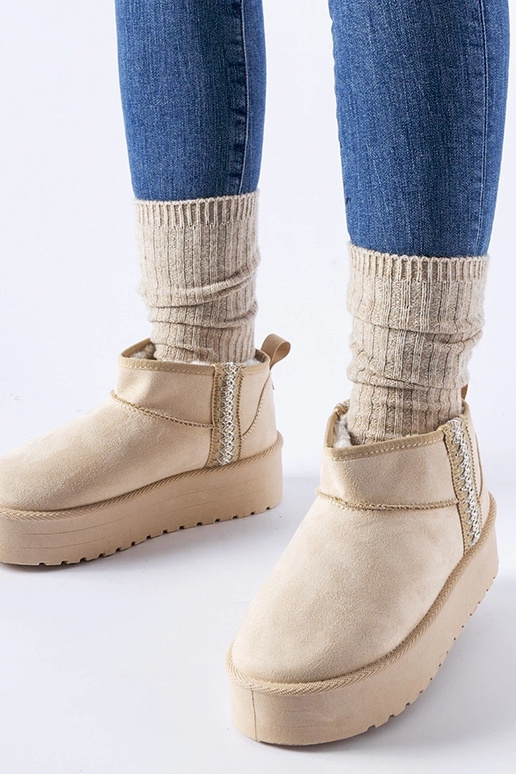 Smėlio spalvos Dennison platforminiai...