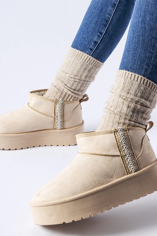 Smėlio spalvos Dennison platforminiai...