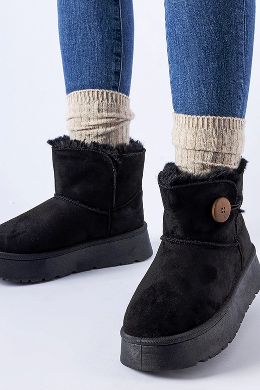 Juodi izoliuoti sniego batai su Ronco...