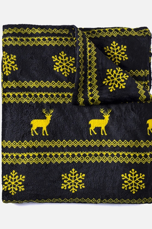 Velma juoda antklodė su geltonais... Velma juoda antklodė su geltonais...