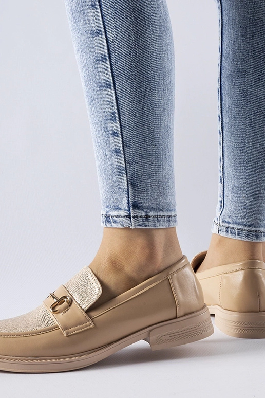 Smėlio spalvos kelnaitės su sagtimi...