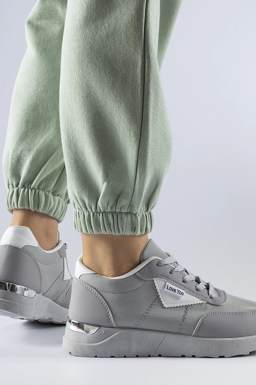 Geraldino pilko audinio sportbačiai