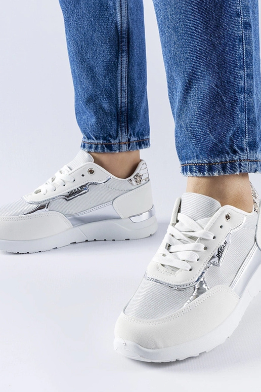 Roganzuolo balti blizgantys sportbačiai Roganzuolo balti blizgantys sportbačiai