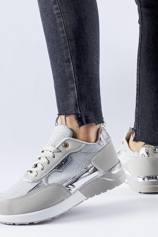 Roganzuolo pilki blizgantys sportbačiai