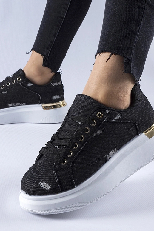 Juodi Ossona platforminiai sportbačiai