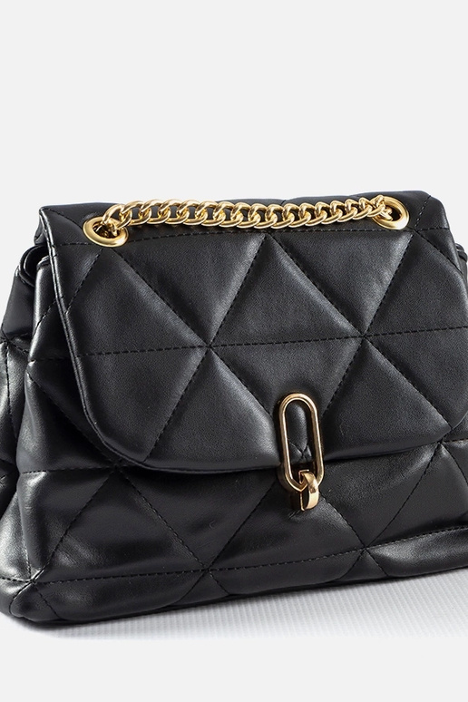 Juodas dygsniuotas Cella krepšys Juodas dygsniuotas Cella krepšys