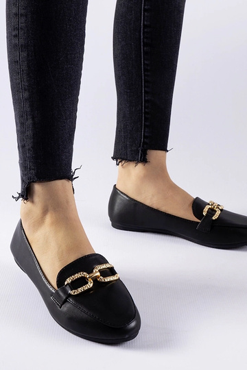 Juodi mokasynai su sagtimi...