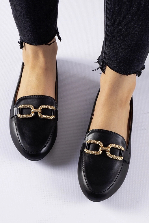 Juodi mokasynai su sagtimi Sovera