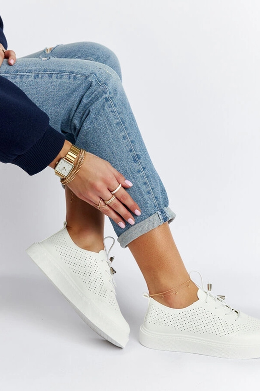 Laytonville balti perforuoti sportbačiai