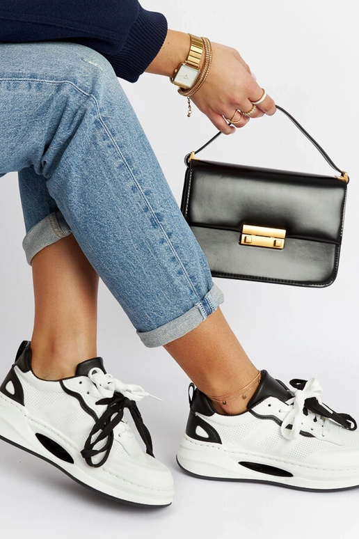 Galdino balti-juodi sportiniai bateliai