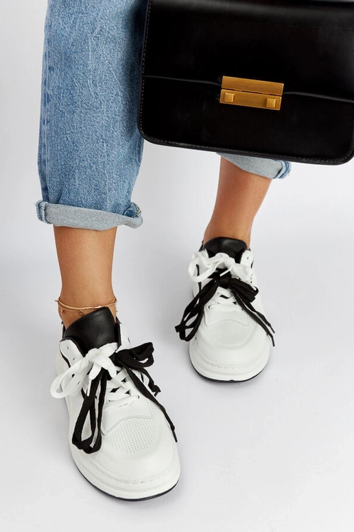 Galdino balti-juodi sportiniai bateliai