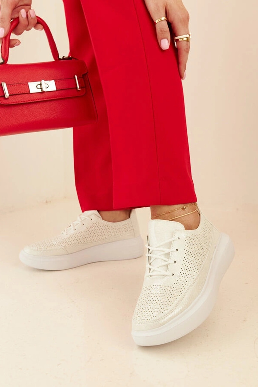 Moteriški sidabriniai sportbačiai ant...