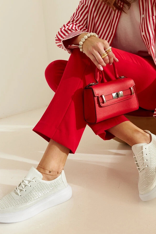 Moteriški sidabriniai sportbačiai ant...