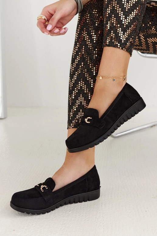 Juodi zomšiniai moteriški batukai...