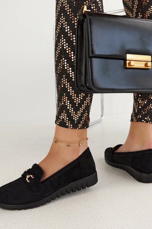 Juodi zomšiniai moteriški batukai...