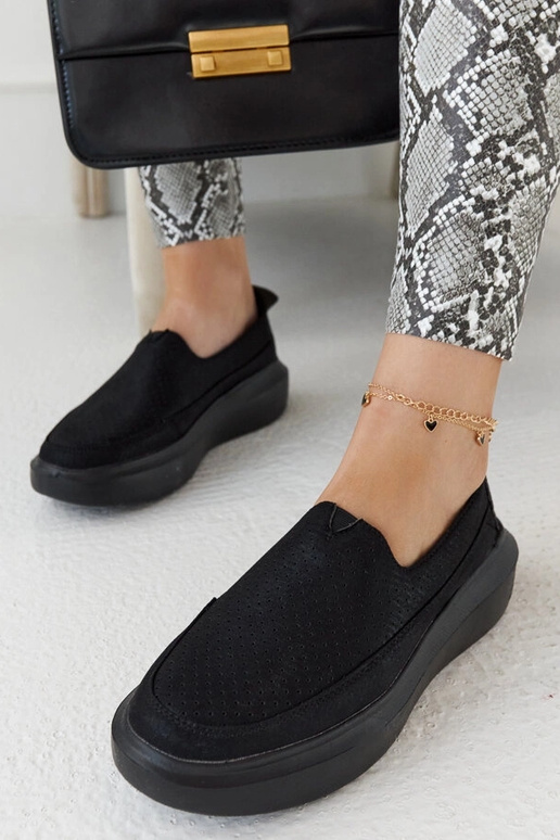 Juodi ažūriniai moteriški batai,...