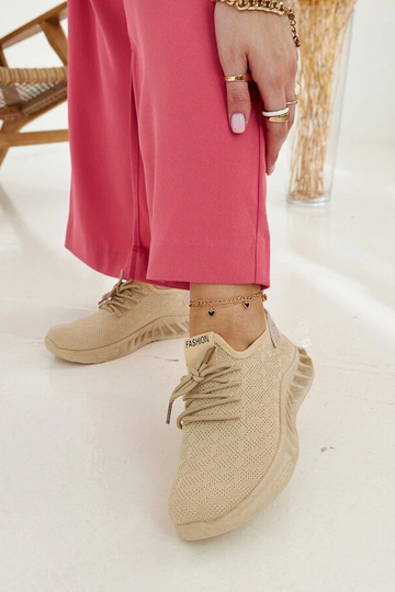 Smėlio spalvos audinio...