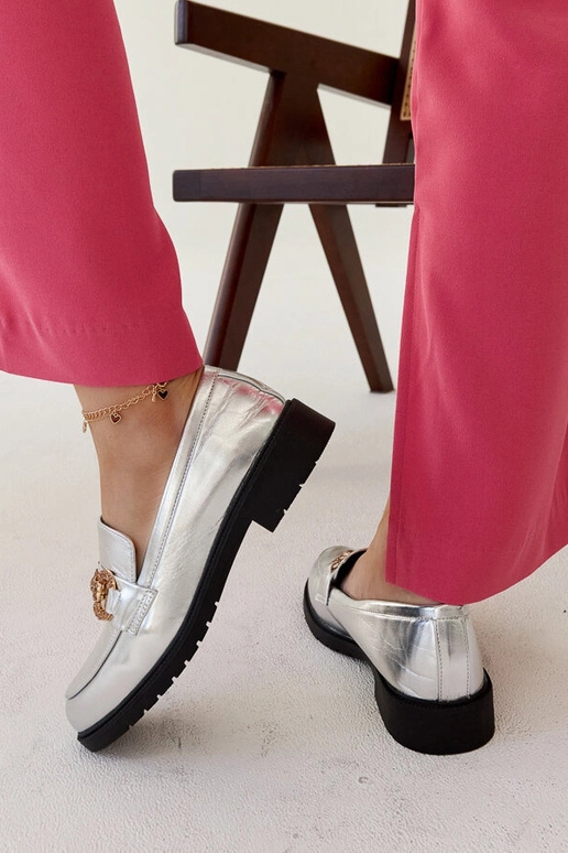 Aleyna sidabriniai mokasynai su... Aleyna sidabriniai mokasynai su...