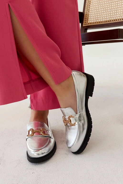 Aleyna sidabriniai mokasynai su... Aleyna sidabriniai mokasynai su...