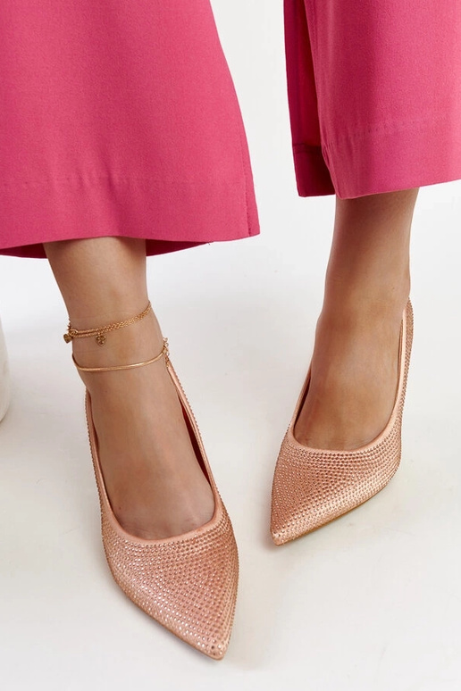 Šviesiai rožiniai Liena aukštakulniai