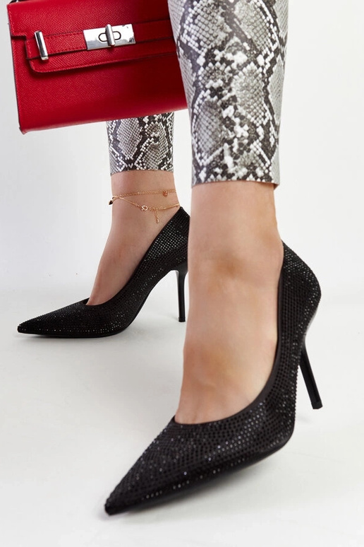 Juodos Liena aukštakulnės pompos