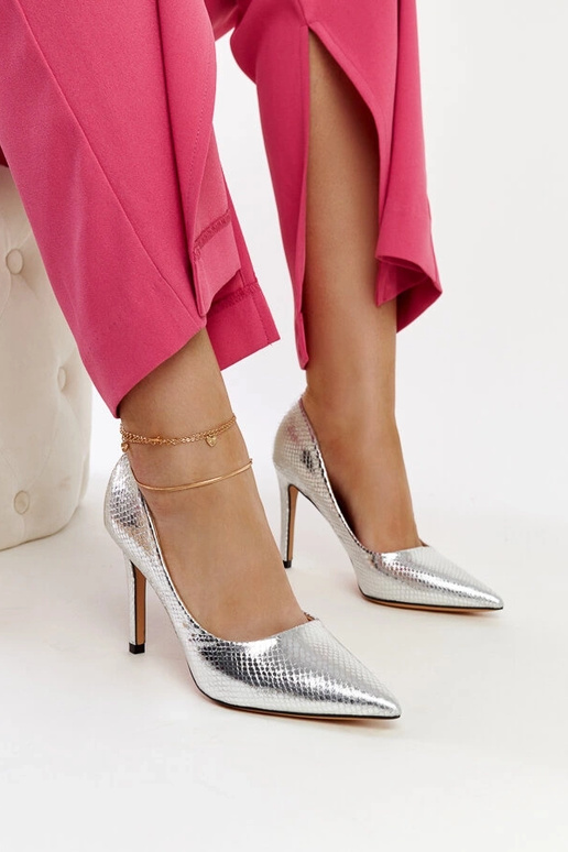 Sidabrinės lakieruotos kulniukės Wines