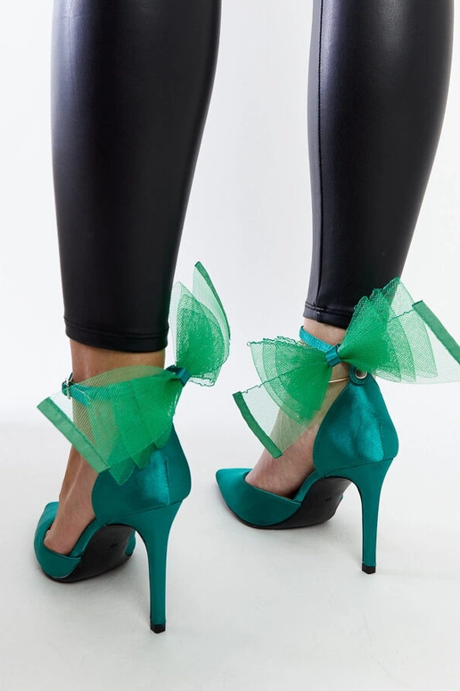 Žalios spalvos Ilaysa aukštakulniai Žalios spalvos Ilaysa aukštakulniai