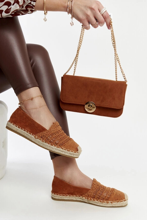 Gordanos rudos ažūrinės espadrilės Gordanos rudos ažūrinės espadrilės