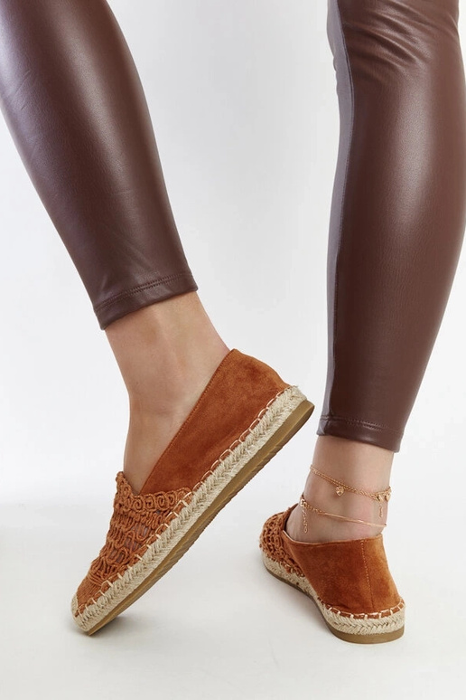 Gordanos rudos ažūrinės espadrilės Gordanos rudos ažūrinės espadrilės