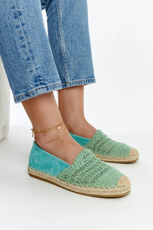 Gordanos mėtų ažūrinės espadrilės Gordanos mėtų ažūrinės espadrilės