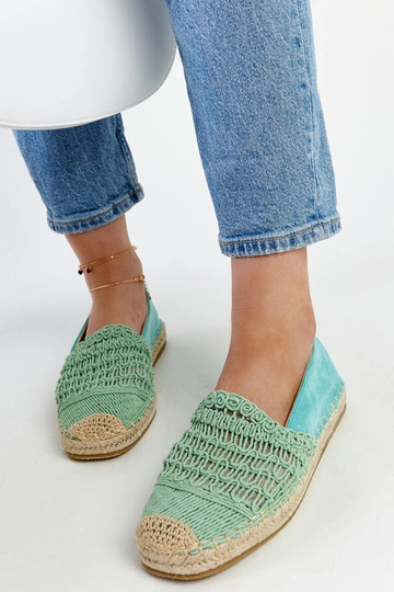 Gordanos mėtų ažūrinės espadrilės 2