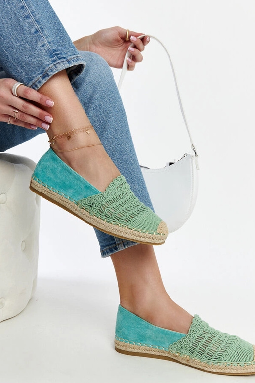 Gordanos mėtų ažūrinės espadrilės Gordanos mėtų ažūrinės espadrilės