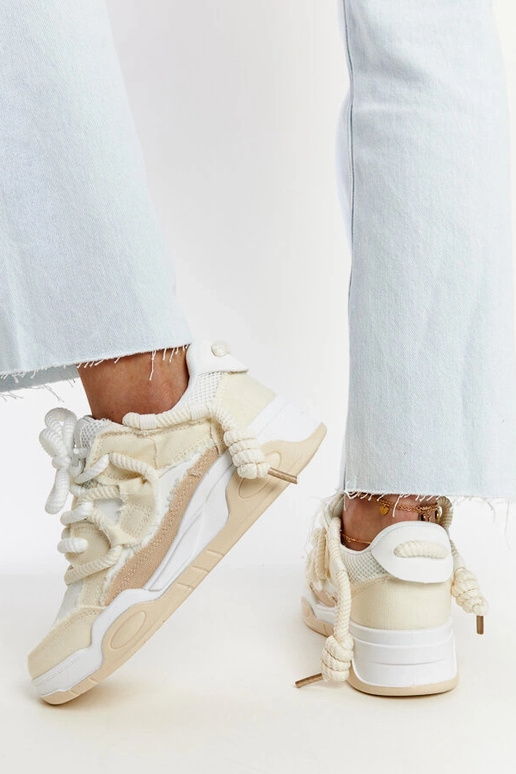 Bežiniai sportbačiai su audinio...