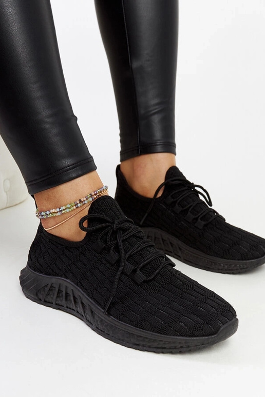 Juodi audiniai sportbačiai Milena