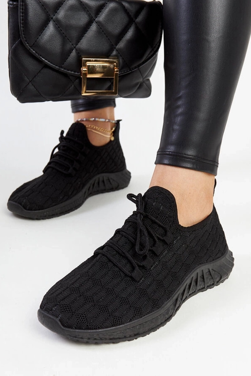 Juodi audiniai sportbačiai Milena