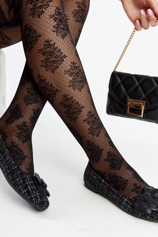 Juodi baleto buteliai su dekoratyvine...