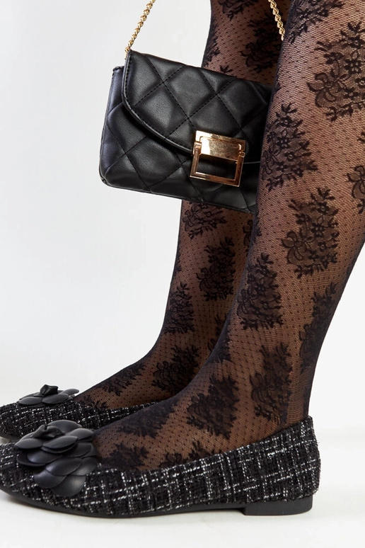 Juodi baleto buteliai su dekoratyvine...