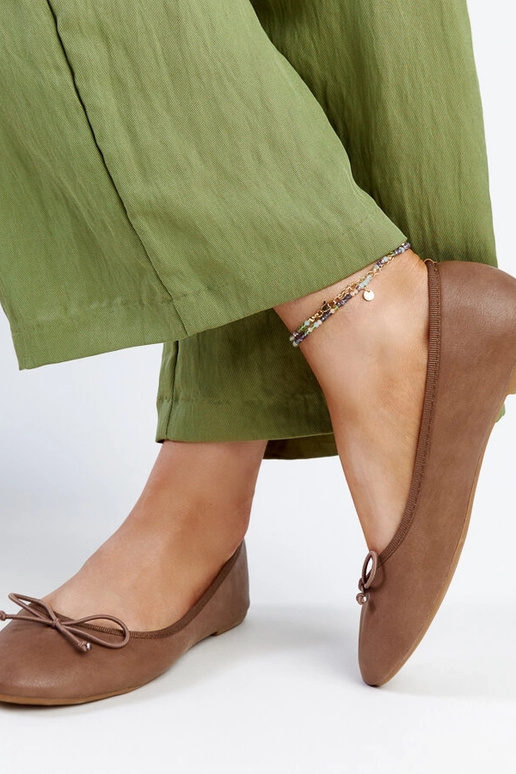 Rudos dirbtinės odos baleto buteliai...