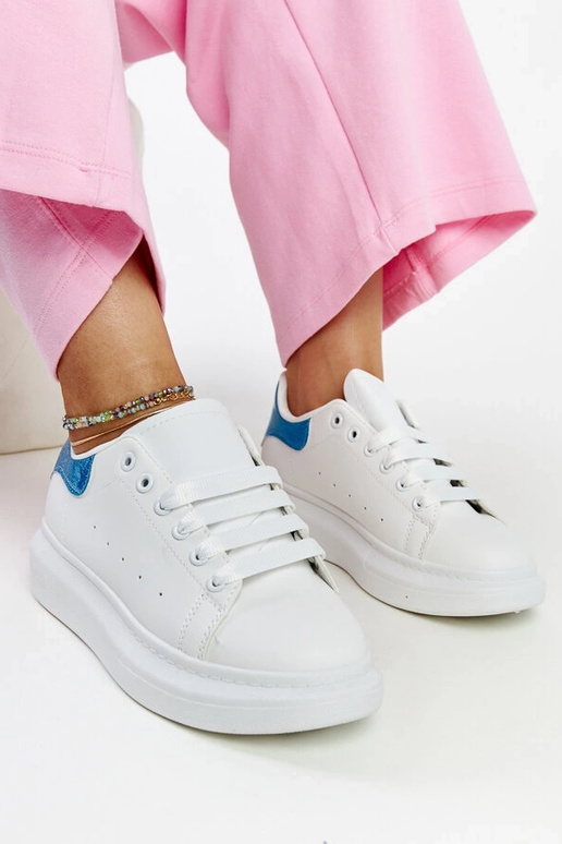 Balti dirbtinės odos sportbačiai Fatimah