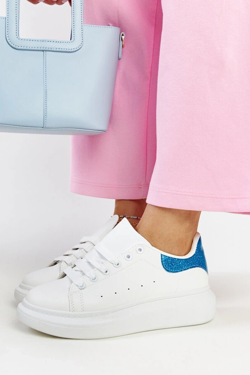 Balti dirbtinės odos sportbačiai Fatimah