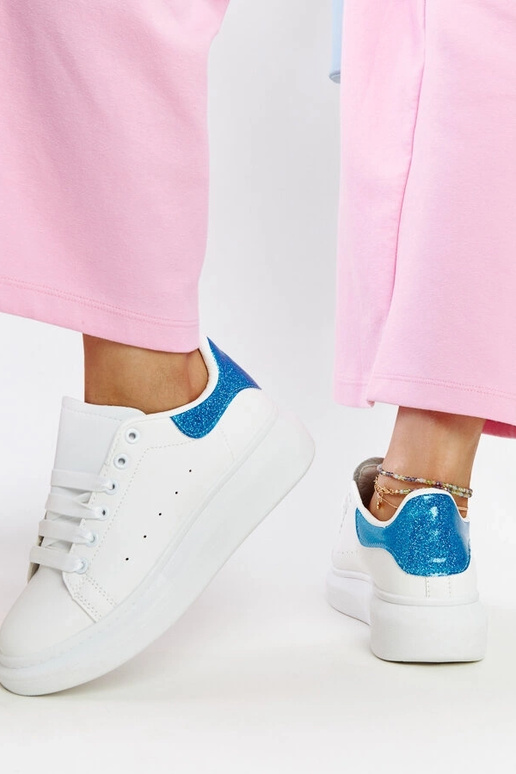 Balti dirbtinės odos sportbačiai Fatimah