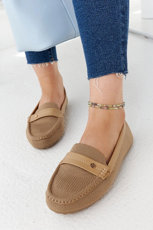 Smėlio spalvos mokasinai Fombio