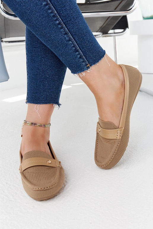 Smėlio spalvos mokasinai Fombio