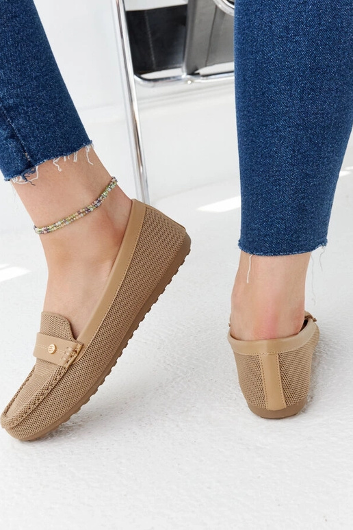 Smėlio spalvos mokasinai Fombio